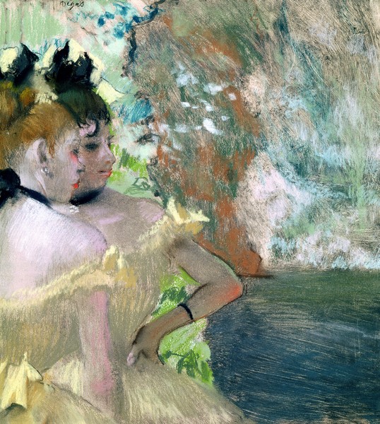 Edgar Degas, Dancers in the Wings (pastel on paper)