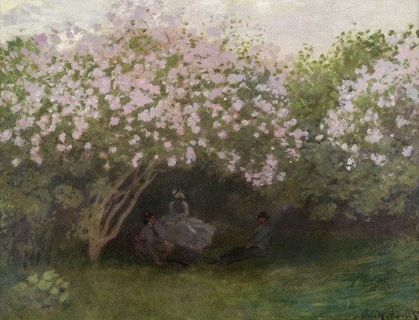 Claude Monet, Lilacs, Grey Weather, 1872 (oil on canvas)