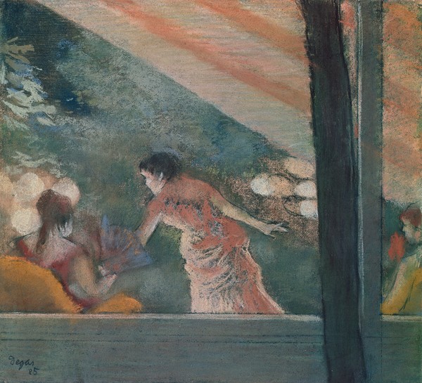 Edgar Degas, Cafe Concert at the Ambassadeurs, 1885 (pastel on paper)