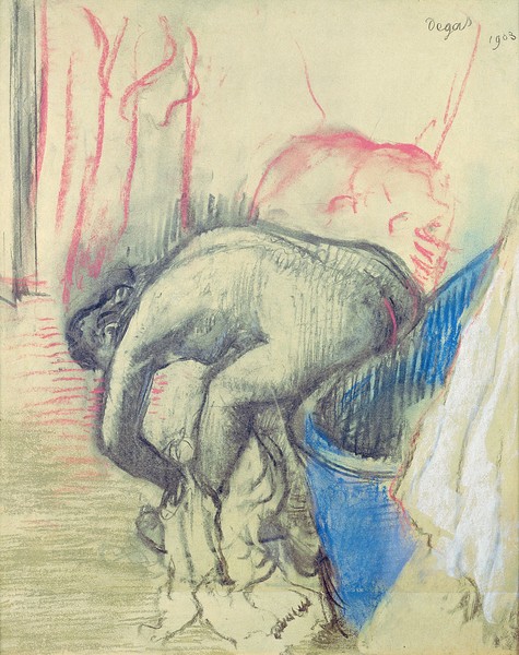 Edgar Degas, After the Bath, 1903 (pastel on paper)