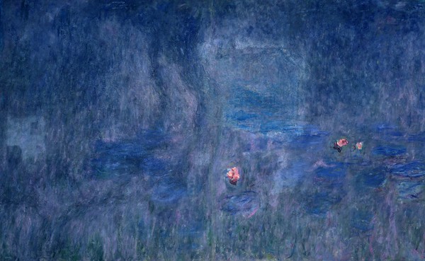 Claude Monet, Waterlilies: Reflections of Trees, detail from the central section, 1915-26 (oil on canvas)