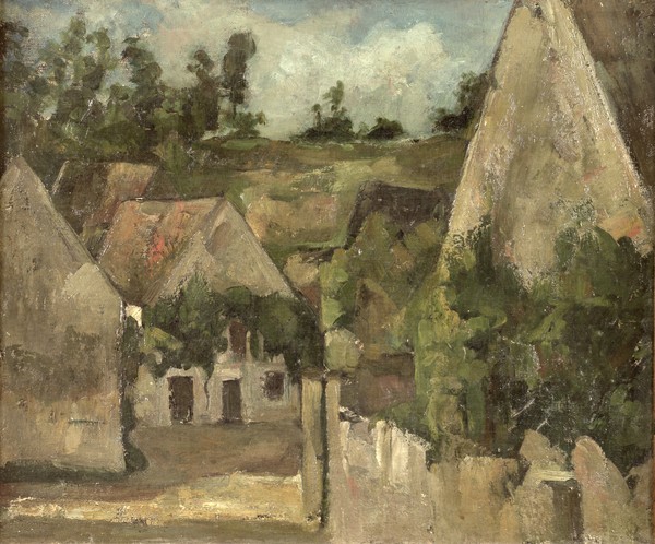 Paul Cézanne, Crossroads at the Rue Remy, Auvers, c.1872 (oil on canvas)