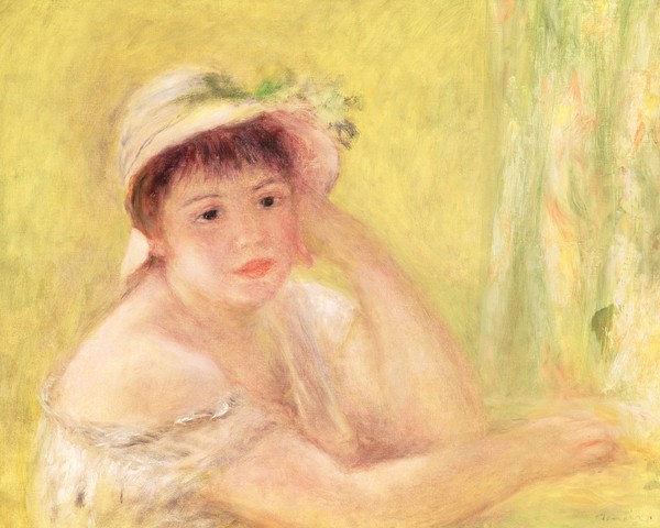 Pierre-Auguste Renoir, Woman in a Straw Hat, 1879 (oil on canvas)