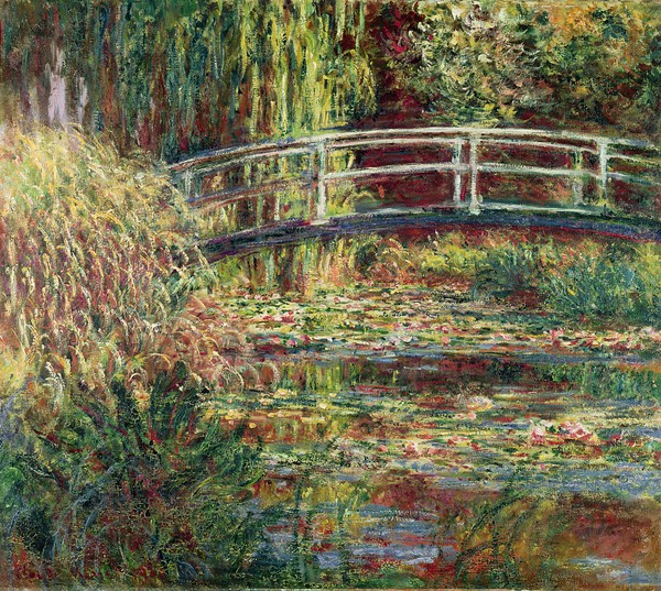 Claude Monet, Waterlily Pond: Pink Harmony, 1900 (oil on canvas)
