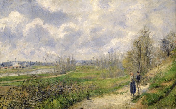 Camille Pissarro, La Sente du Chou, near Pontoise, 1878 (oil on canvas)