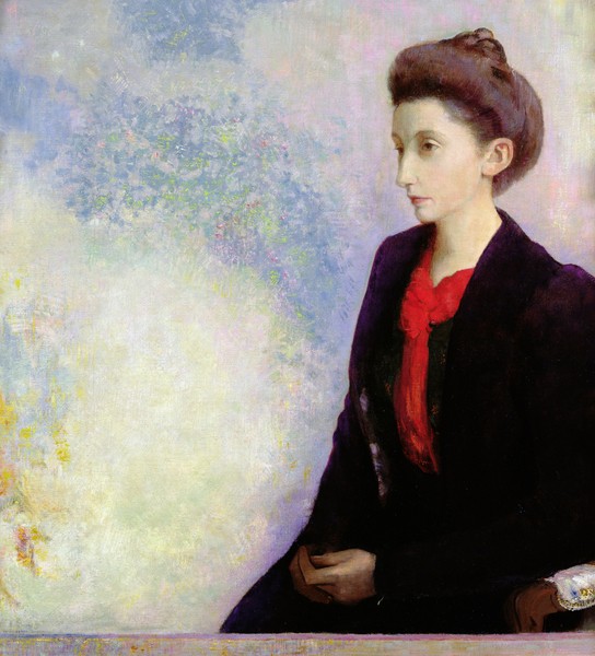 Odilon Redon, Portrait of Baroness Robert de Domecy, 1900 (oil on canvas)