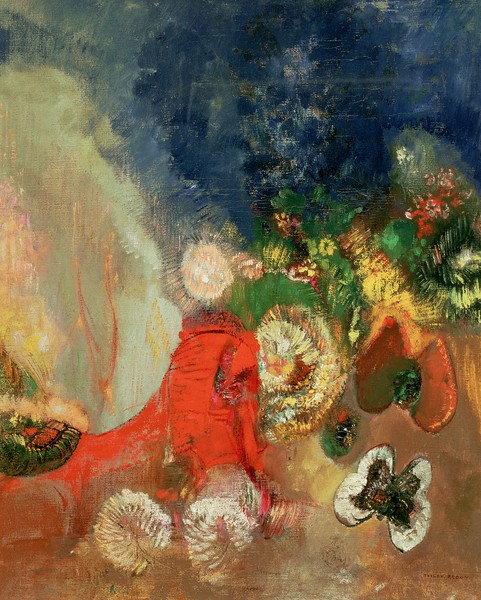 Odilon Redon, The Red Sphinx, c.1912 (oil on canvas)