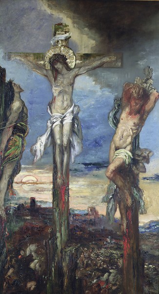 Gustave Moreau, Christ between the Two Thieves, c.1870 (oil on canvas)