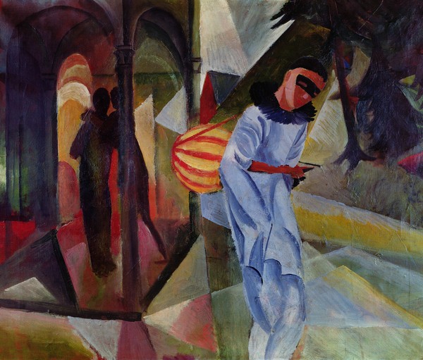 August Macke, Pierrot, 1913 (oil on canvas)