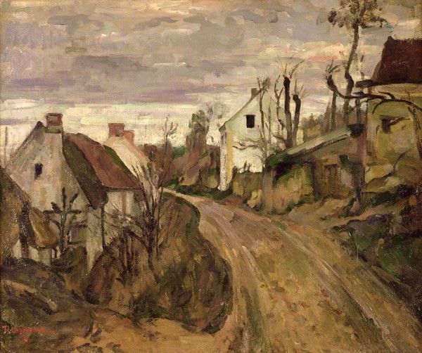 Paul Cézanne, The Village Road, Auvers, c.1872-73 (oil on canvas)
