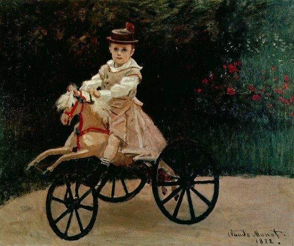 Claude Monet, Jean Monet on his Hobby Horse, 1872 (oil on canvas)