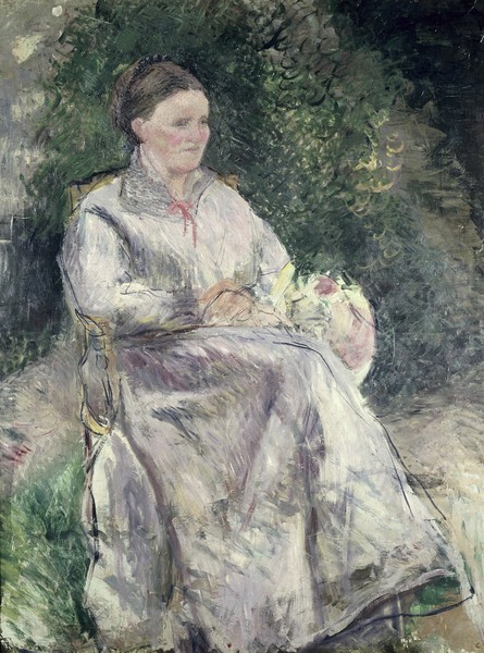 Camille Pissarro, Portrait of Julie Velay, Wife of the Artist, c.1874 (oil on canvas)