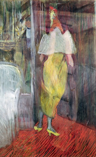 Henri de Toulouse-Lautrec, Woman Entering a Box at the Theatre, 1894 (oil on canvas)