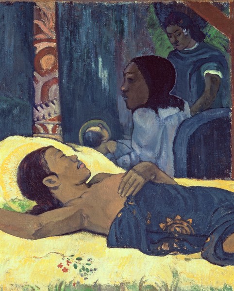 Paul Gauguin, The Birth of Christ, 1896 (oil on canvas) (detail)