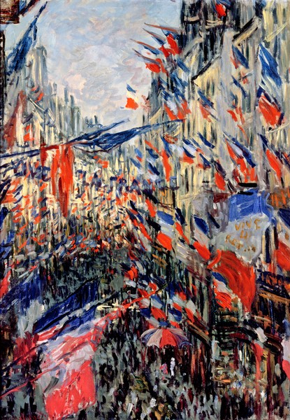 Claude Monet, The Rue Saint-Denis, Celebration of June 30, 1878 (oil on canvas)