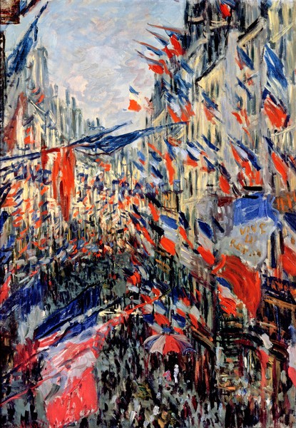 Claude Monet, The Rue Saint-Denis, Celebration of June 30, 1878 (oil on canvas)