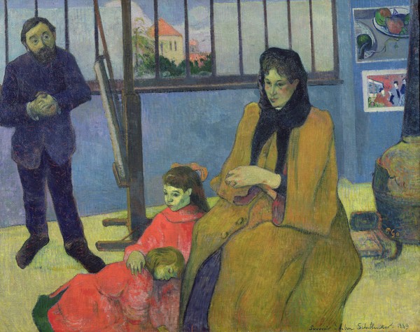 Paul Gauguin, The Schuffenecker Family, or Schuffenecker's Studio, 1889 (oil on canvas)