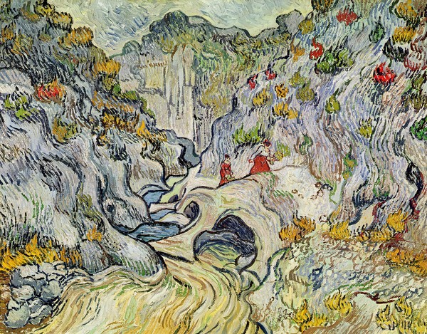 Vincent van Gogh, The ravine of the Peyroulets, 1889 (oil on canvas)
