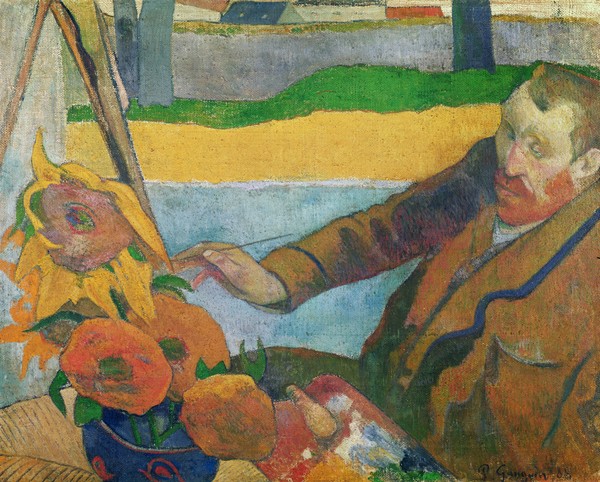 Paul Gauguin, Van Gogh painting Sunflowers, 1888 (oil on canvas)