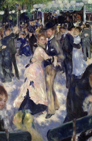 Pierre-Auguste Renoir, Le Moulin de la Galette, detail of the dancers, 1876 (oil on canvas)