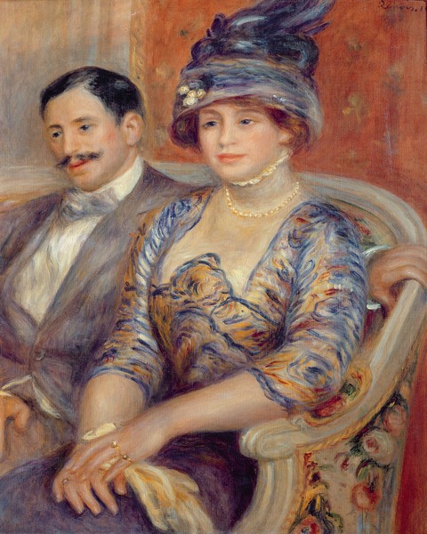 Pierre-Auguste Renoir, Mr. and Mrs. Bernheim de Villers, 1910 (oil on canvas)