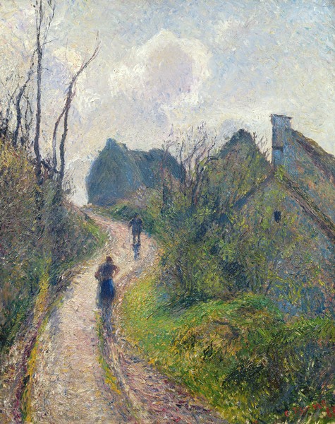 Camille Pissarro, Road climbing to Osny, 1883 (oil on canvas)