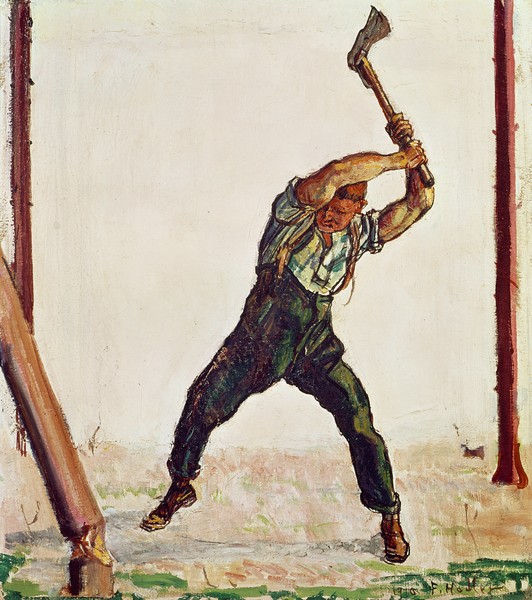 Ferdinand Hodler, The Woodman, 1910 (oil on canvas)