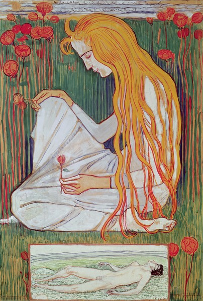Ferdinand Hodler, The Dream, 1897 (w/c on card)