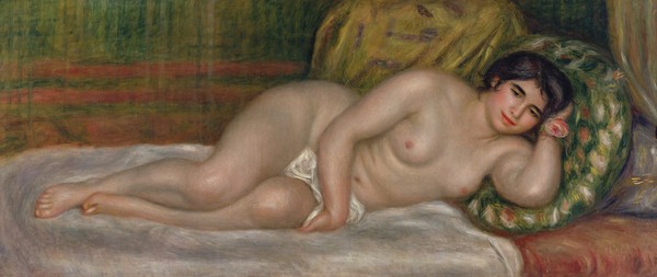 Pierre-Auguste Renoir, Reclining female nude (Gabrielle) 1906-07 (oil on canvas)