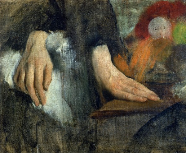Edgar Degas, Study of Hands, 1859-60 (oil on canvas)