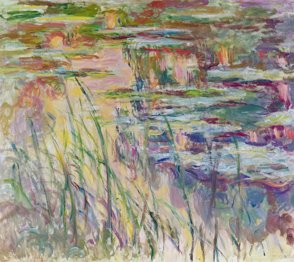 Claude Monet, Reflections on the Water, 1917 (oil on canvas)