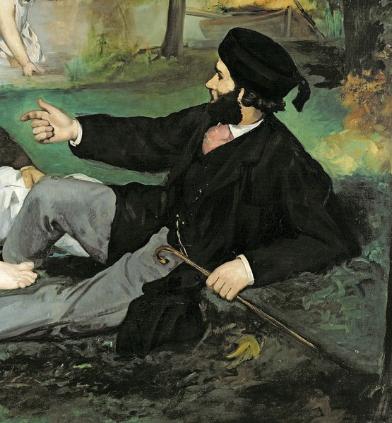 Edouard Manet, Dejeuner sur l'Herbe, 1863 (oil on canvas) (see also 65761) (detail of 2310)