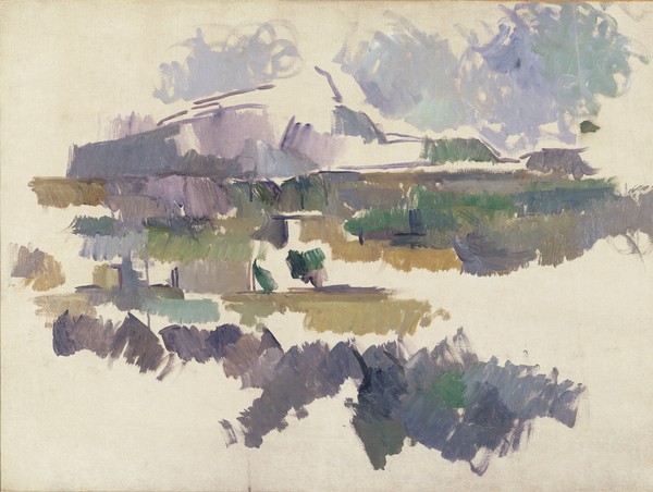 Paul Cézanne, Montagne Sainte-Victoire, 1904-05 (oil on canvas)