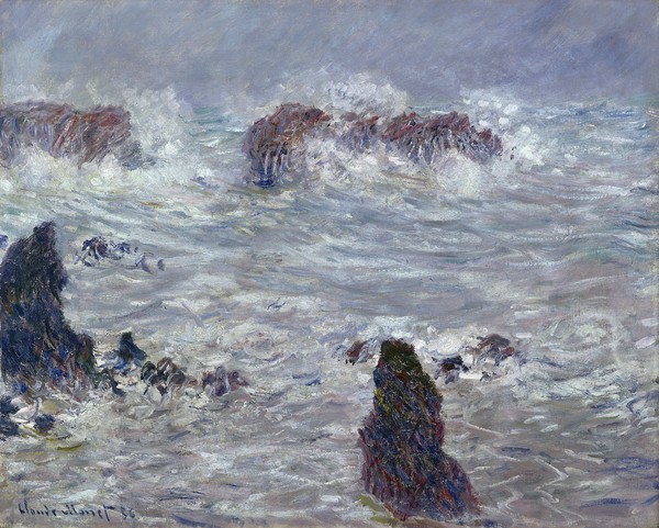 Claude Monet, Storm, off the Coast of Belle-Ile, 1886 (oil on canvas)