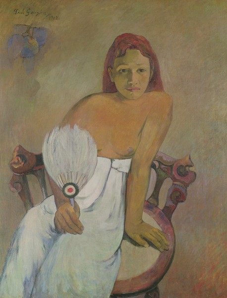 Paul Gauguin, Girl with fan, 1902 (oil on canvas)