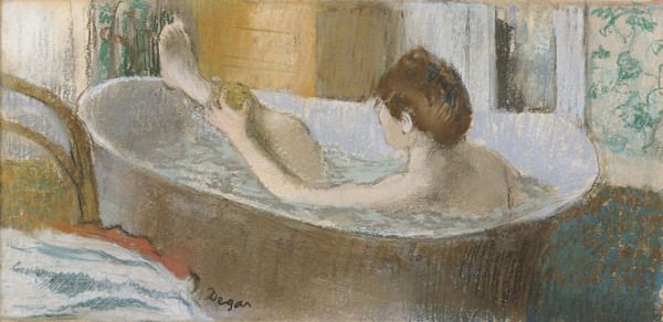 Edgar Degas, Woman in her Bath, Sponging her Leg, c.1883 (pastel on paper)