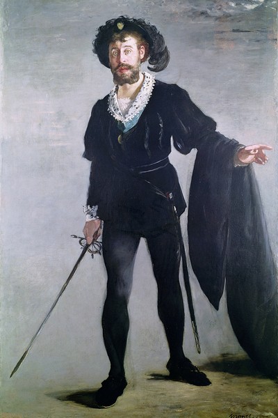 Edouard Manet, Jean Baptiste Faure (1830-1914) as Hamlet, 1877 (oil on canvas)