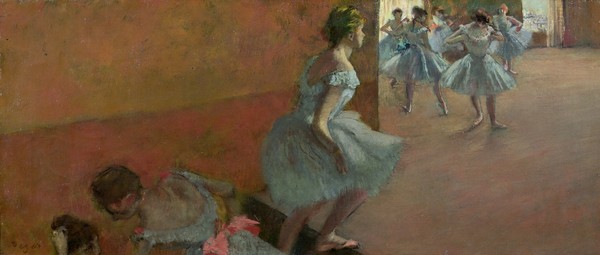 Edgar Degas, Dancers Ascending a Staircase, c.1886-88 (oil on canvas)