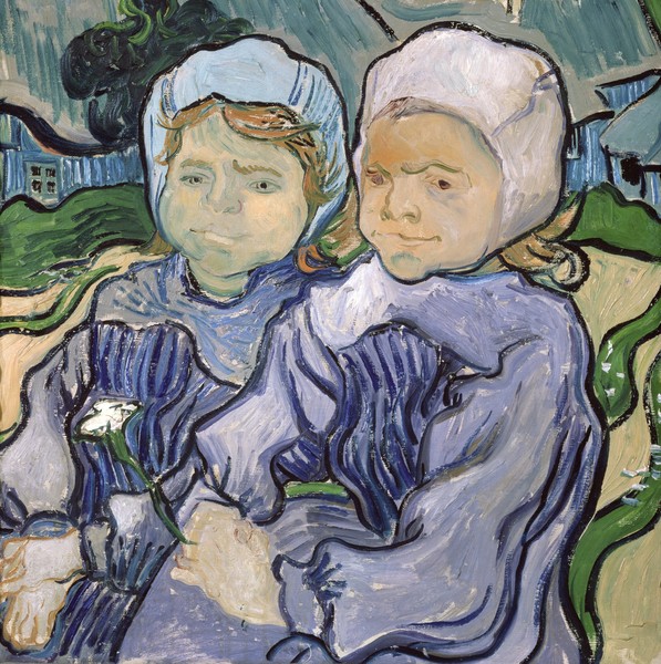 Vincent van Gogh, Two Little Girls, 1890 (oil on canvas)