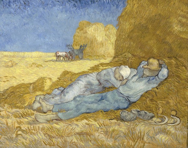 Vincent van Gogh, Noon, or The Siesta, after Millet, 1890 (oil on canvas)