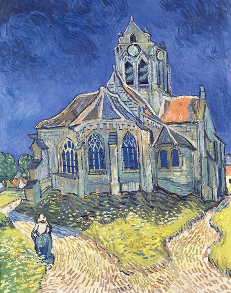Vincent van Gogh, The Church at Auvers-sur-Oise, 1890 (oil on canvas)