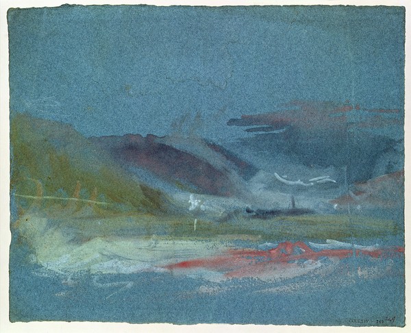 Joseph Mallord William Turner, River bank, c.1830 (w/c on paper)