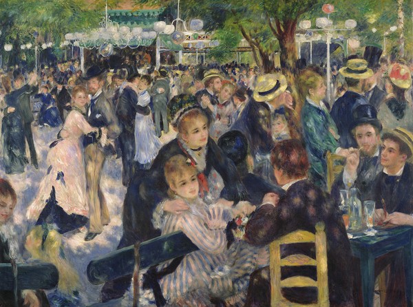 Pierre-Auguste Renoir, Ball at the Moulin de la Galette, 1876 (oil on canvas)