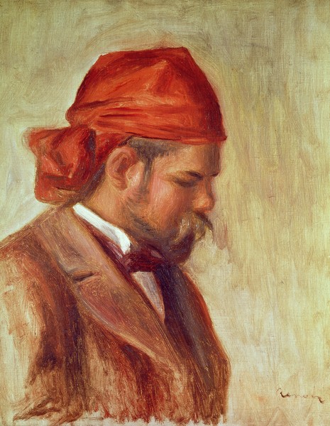 Pierre-Auguste Renoir, Portrait of Ambroise Vollard (1868-1939) (oil on panel)