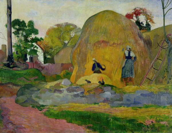 Paul Gauguin, Yellow Haystacks, or Golden Harvest, 1889 (oil on canvas)
