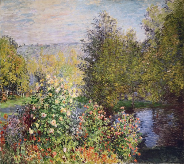 Claude Monet, A Corner of the Garden at Montgeron, 1876-7 (oil on canvas)
