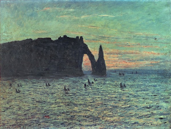 Claude Monet, The Hollow Needle at Etretat, 1883 (oil on canvas)