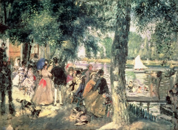 Pierre-Auguste Renoir, Bathing on the Seine or, La Grenouillere, c.1869 (oil on canvas)