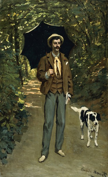 Claude Monet, Man with an Umbrella, c.1868-69 (oil on canvas)