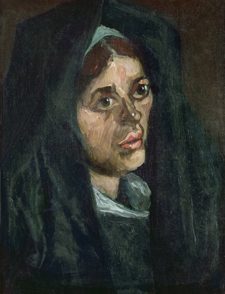 Vincent van Gogh, Peasant with moss green shawl, c.1885 (oil on canvas)
